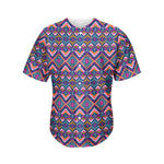 Native American Navajo Tribal Print Men's Baseball Jersey