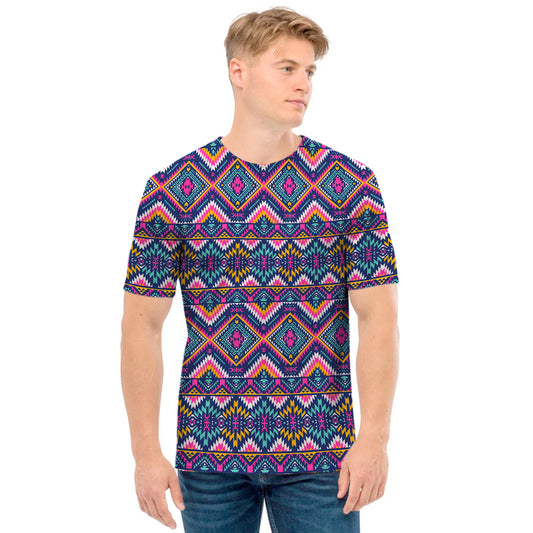 Native American Navajo Tribal Print Men's T-Shirt