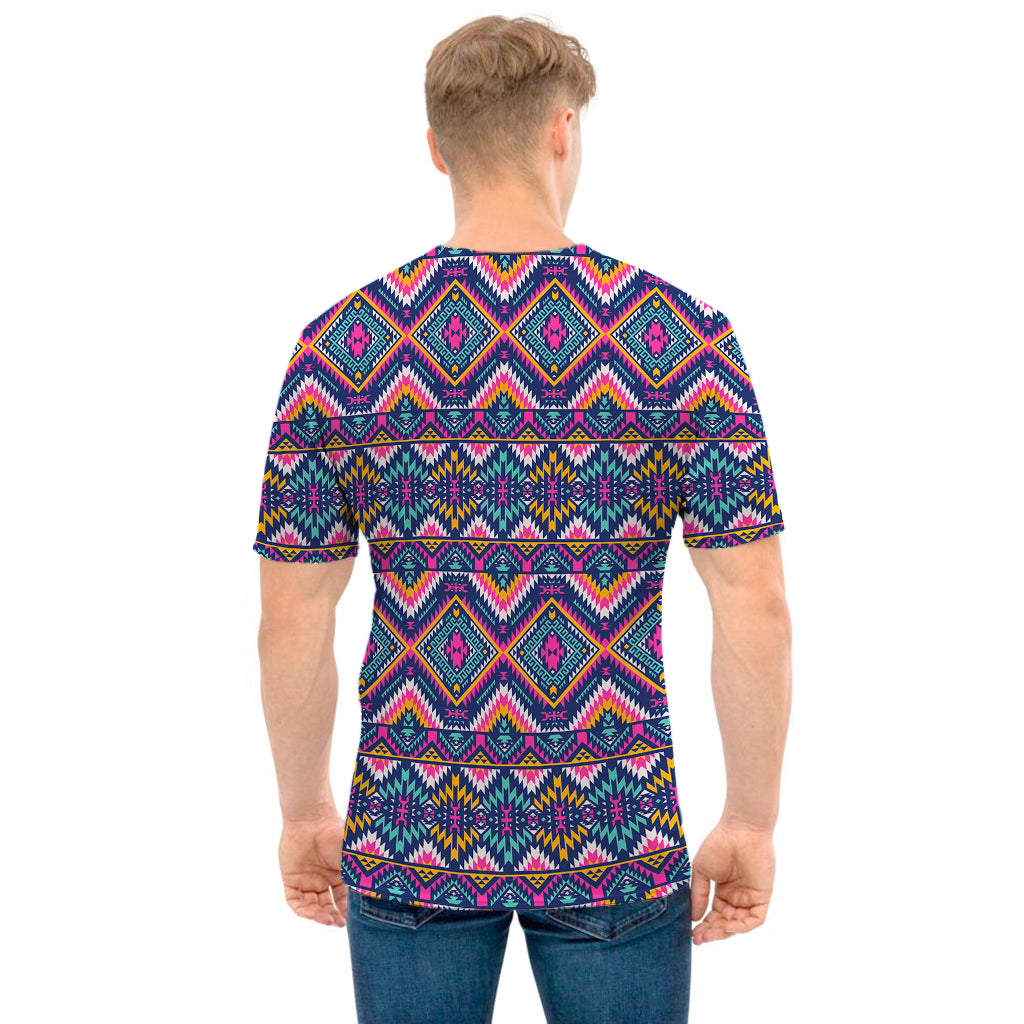 Native American Navajo Tribal Print Men's T-Shirt