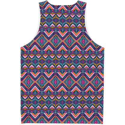 Native American Navajo Tribal Print Men's Tank Top