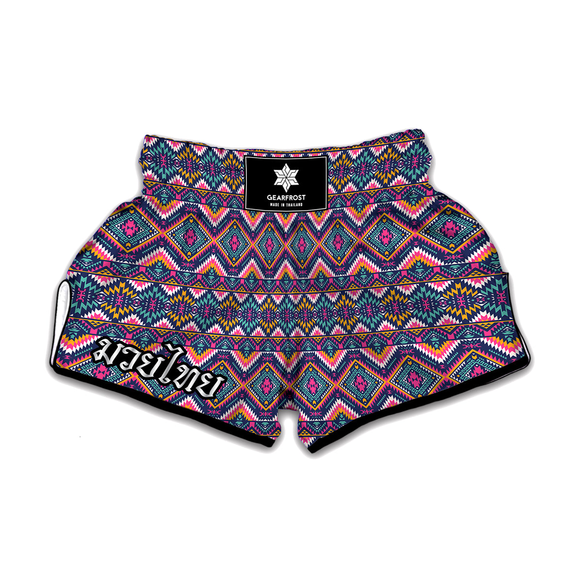 Native American Navajo Tribal Print Muay Thai Boxing Shorts
