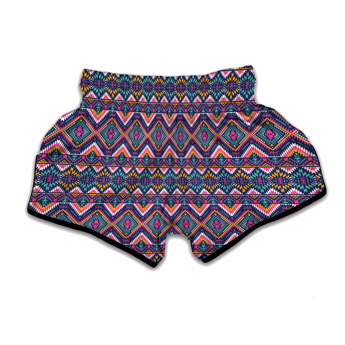Native American Navajo Tribal Print Muay Thai Boxing Shorts