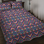 Native American Navajo Tribal Print Quilt Bed Set