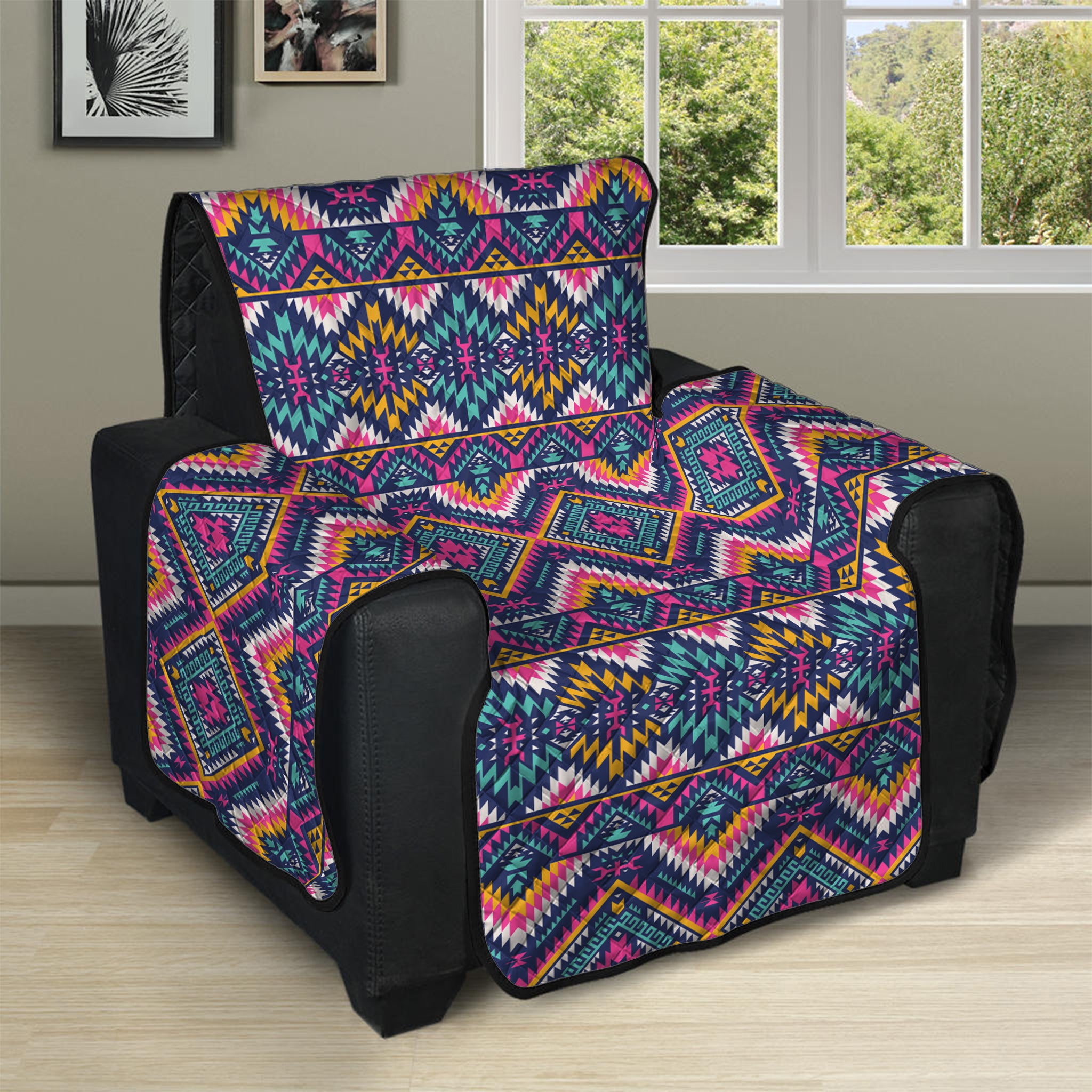 Native American Navajo Tribal Print Recliner Protector