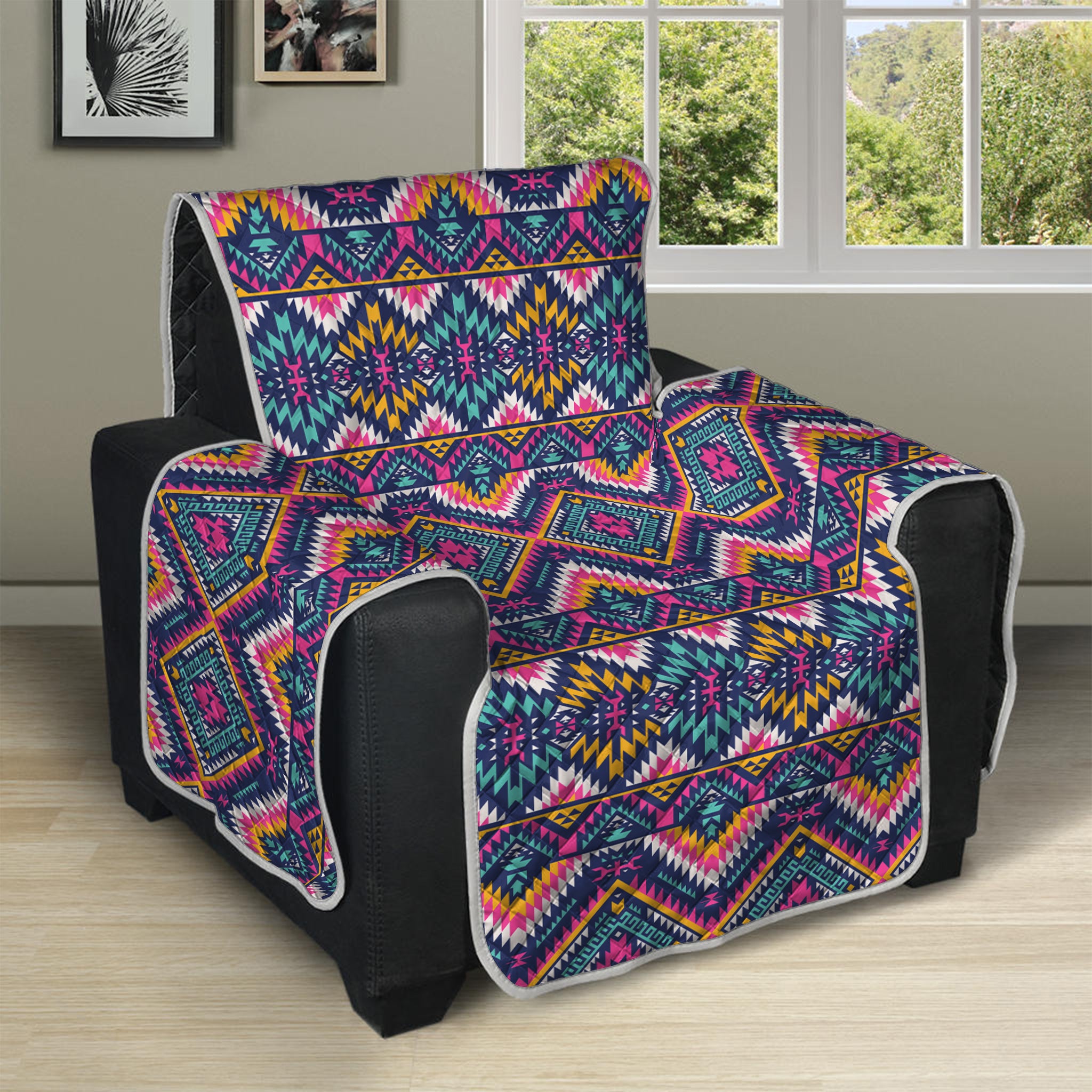 Native American Navajo Tribal Print Recliner Protector