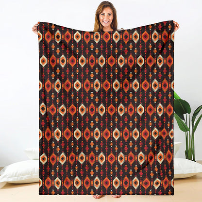 Native American Pattern Print Blanket