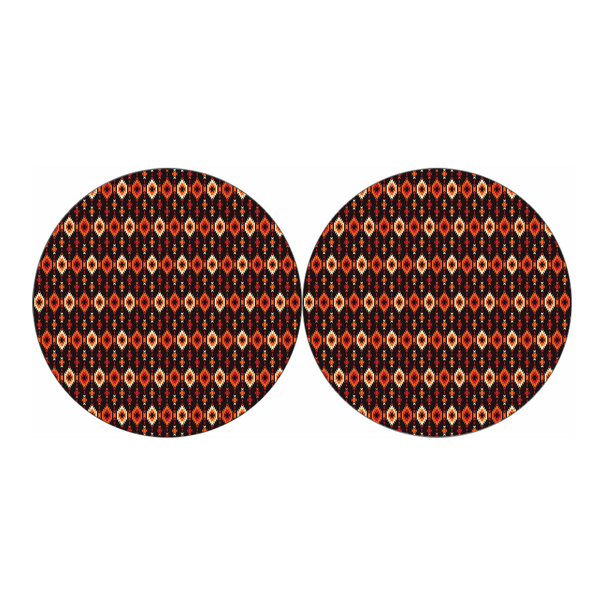 Native American Pattern Print Car Coasters