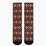 Native American Pattern Print Crew Socks