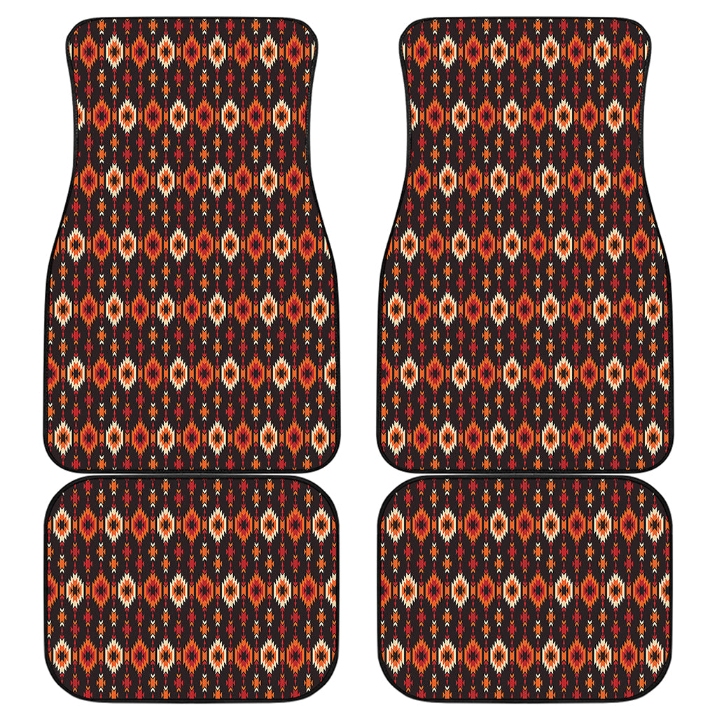 Native American Pattern Print Front and Back Car Floor Mats