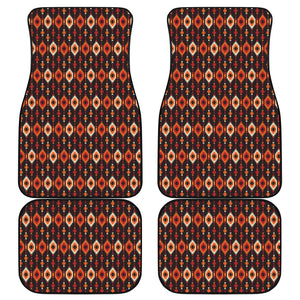 Native American Pattern Print Front and Back Car Floor Mats