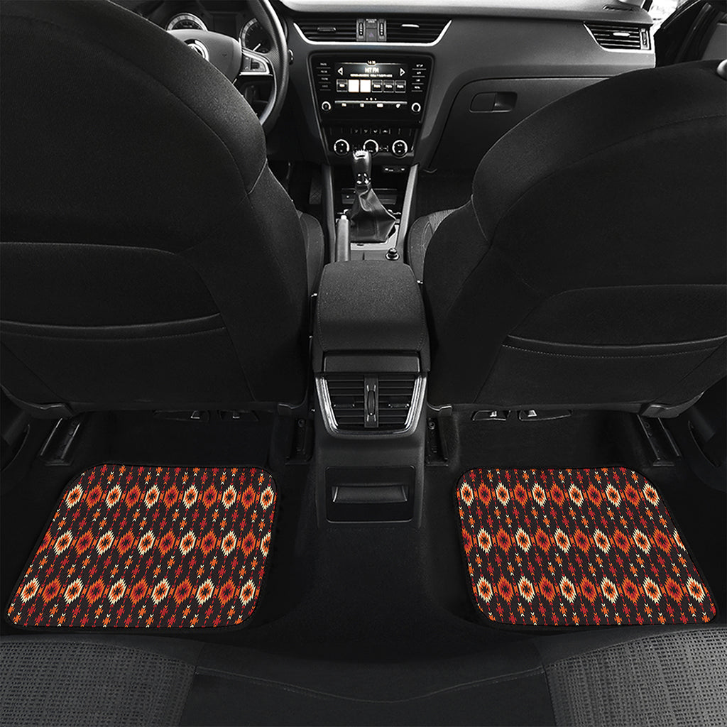 Native American Pattern Print Front and Back Car Floor Mats