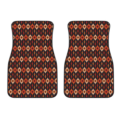 Native American Pattern Print Front Car Floor Mats