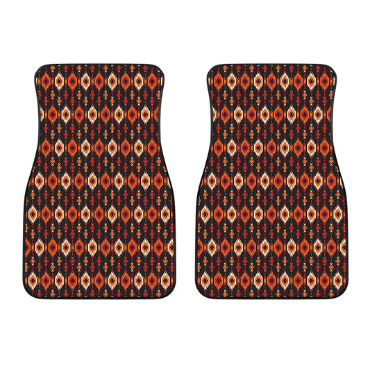 Native American Pattern Print Front Car Floor Mats