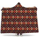 Native American Pattern Print Hooded Blanket