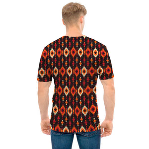 Native American Pattern Print Men's T-Shirt