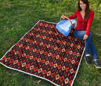 Native American Pattern Print Quilt