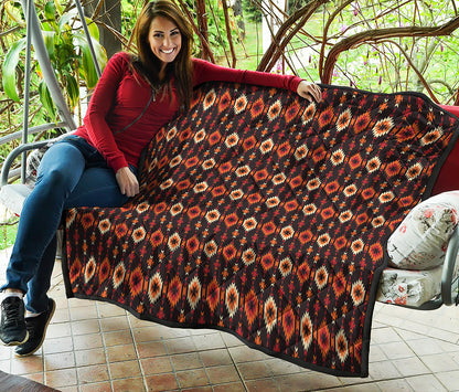 Native American Pattern Print Quilt