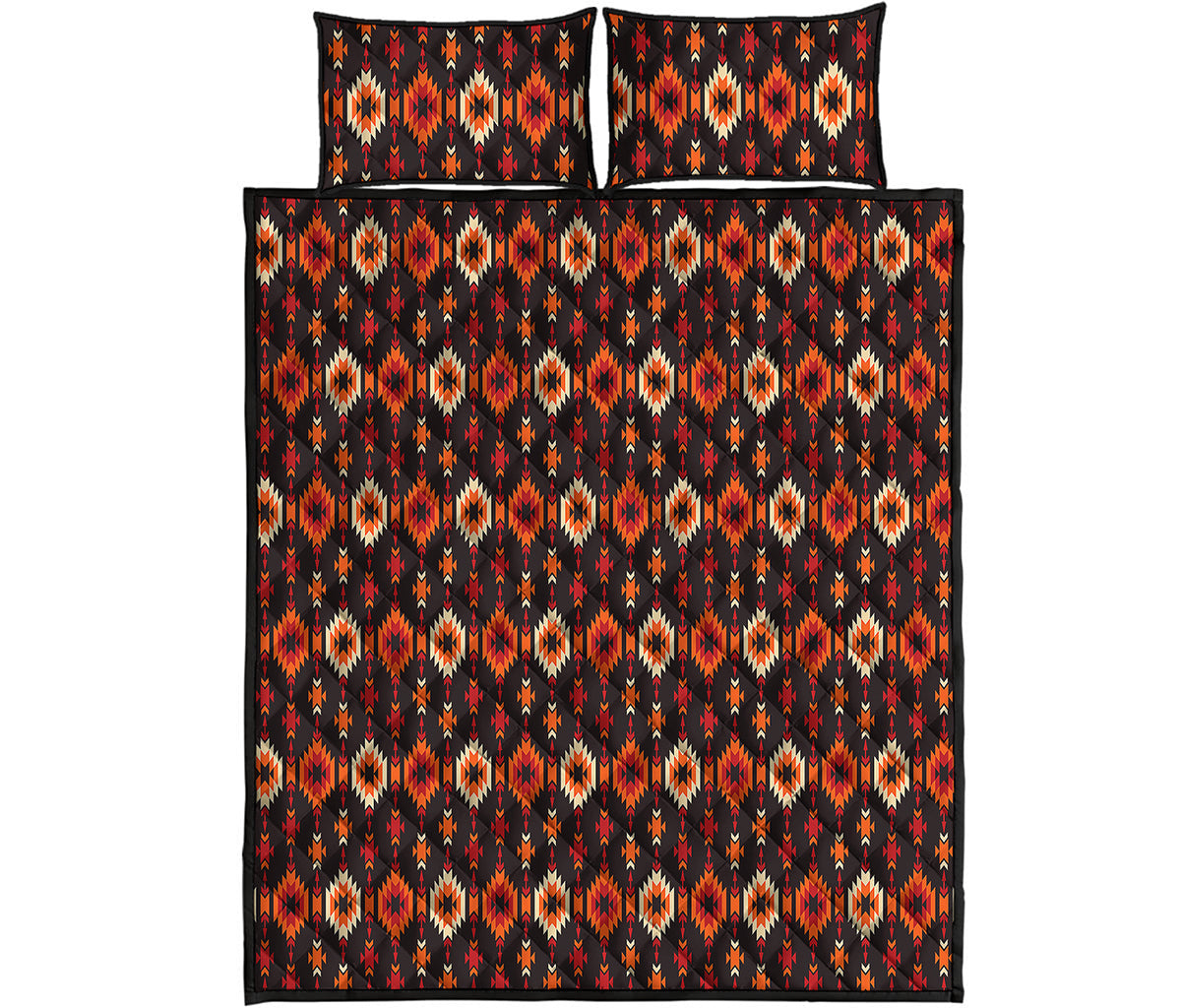 Native American Pattern Print Quilt Bed Set
