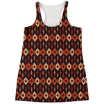 Native American Pattern Print Women's Racerback Tank Top