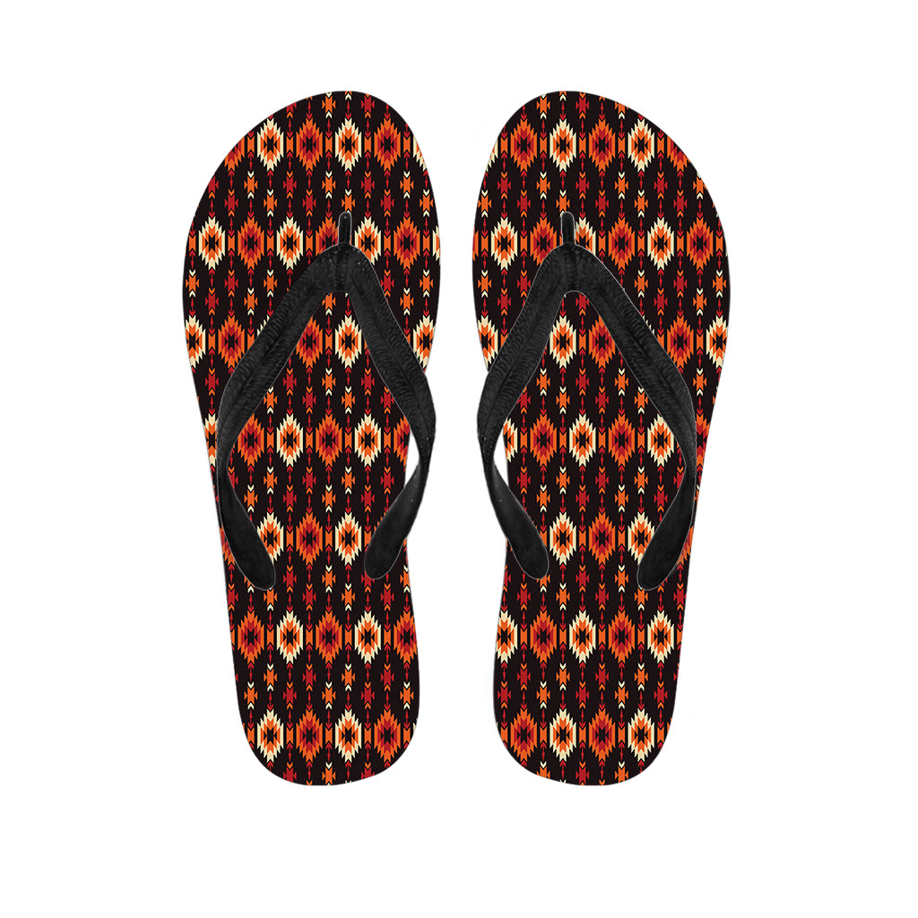 Native American Pendleton Pattern Print Flip Flops