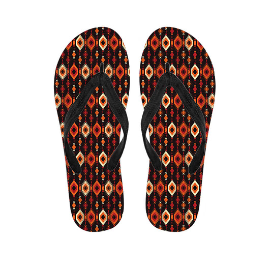 Native American Pendleton Pattern Print Flip Flops