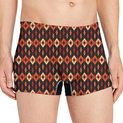 Native American Pendleton Pattern Print Men's Boxer Briefs