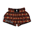 Native American Pattern Print Muay Thai Boxing Shorts