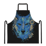 Native American Spiritual Wolf Print Apron