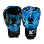 Native American Spiritual Wolf Print Boxing Gloves