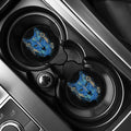 Native American Spiritual Wolf Print Car Coasters