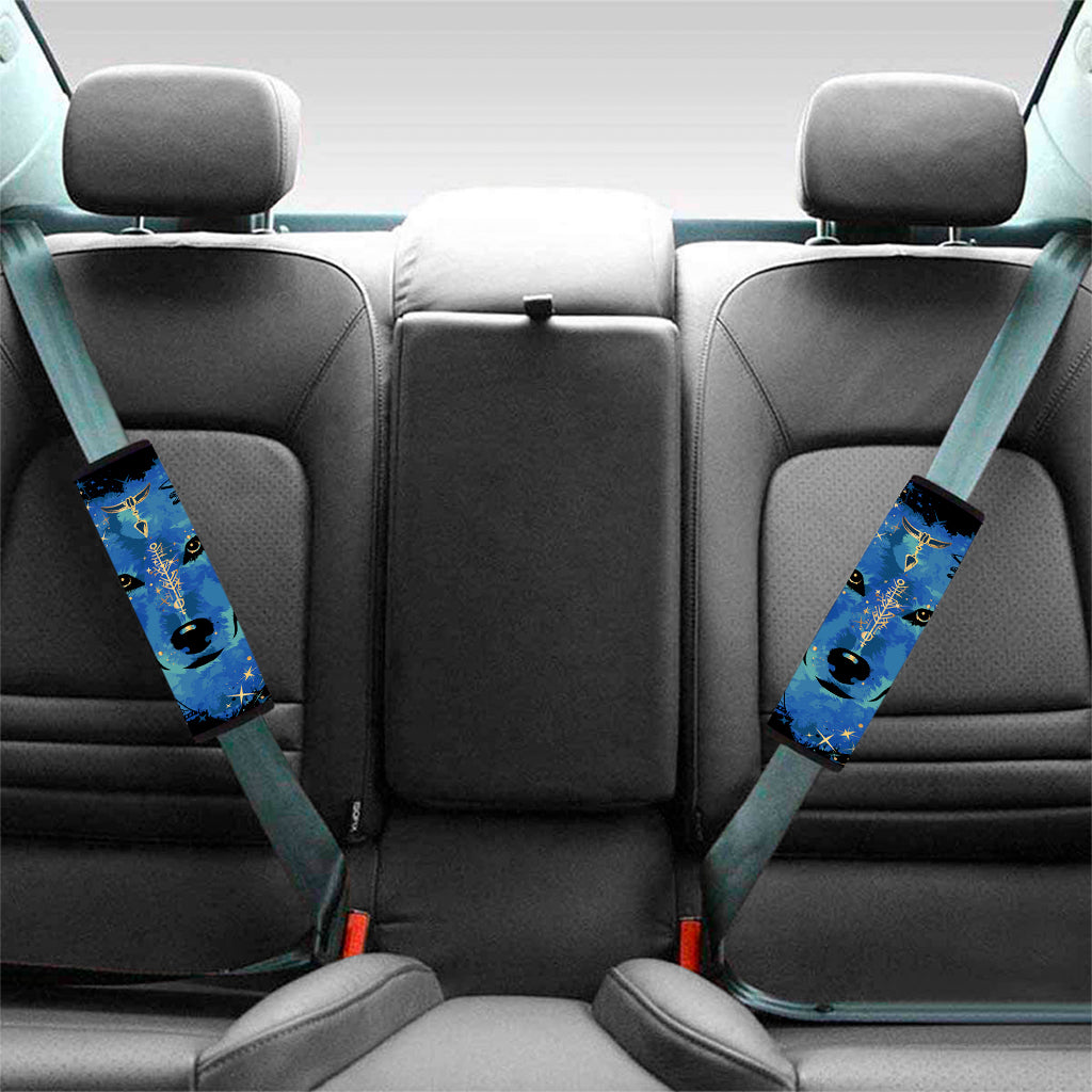 Native American Spiritual Wolf Print Car Seat Belt Covers