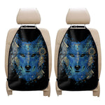 Native American Spiritual Wolf Print Car Seat Organizers