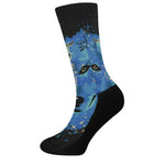 Native American Spiritual Wolf Print Crew Socks