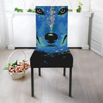 Native American Spiritual Wolf Print Dining Chair Slipcover