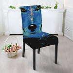 Native American Spiritual Wolf Print Dining Chair Slipcover