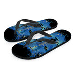 Native American Spiritual Wolf Print Flip Flops