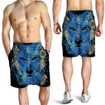 Native American Spiritual Wolf Print Men's Shorts