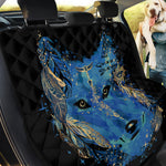 Native American Spiritual Wolf Print Pet Car Back Seat Cover