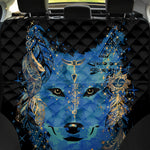 Native American Spiritual Wolf Print Pet Car Back Seat Cover
