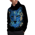 Native American Spiritual Wolf Print Pullover Hoodie