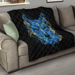 Native American Spiritual Wolf Print Quilt