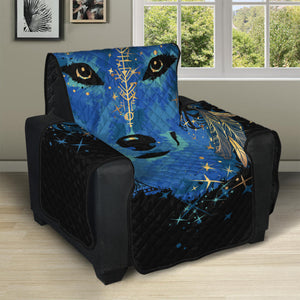 Native American Spiritual Wolf Print Recliner Protector