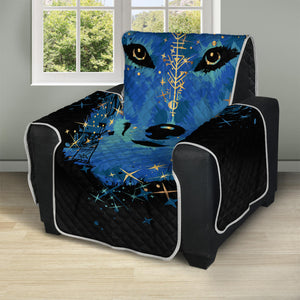 Native American Spiritual Wolf Print Recliner Protector