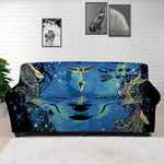 Native American Spiritual Wolf Print Sofa Cover