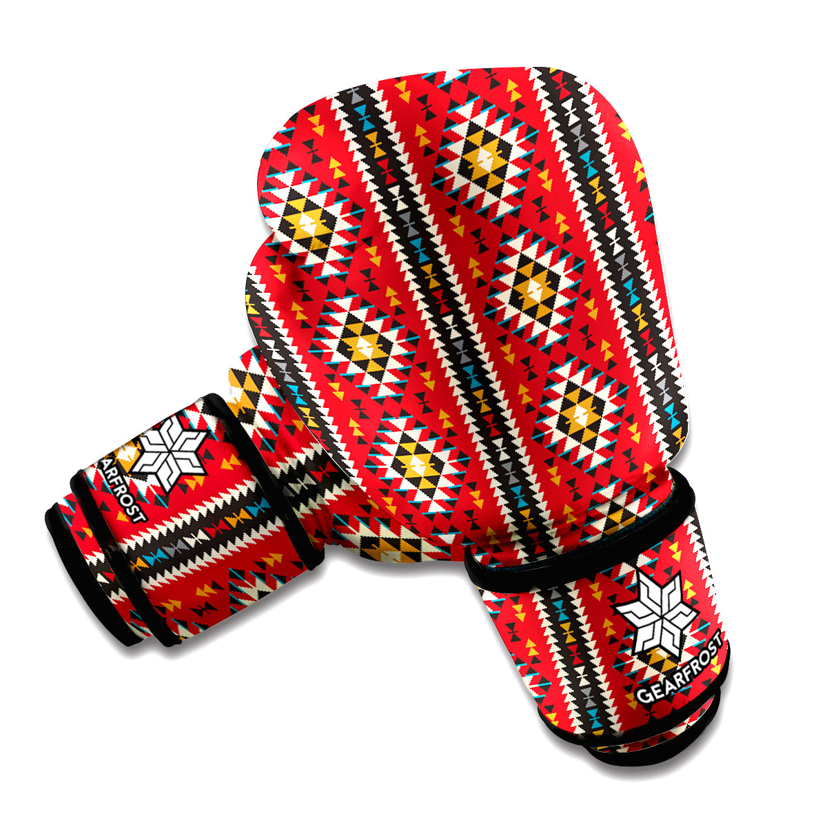 Native American Tribal Pattern Print Boxing Gloves
