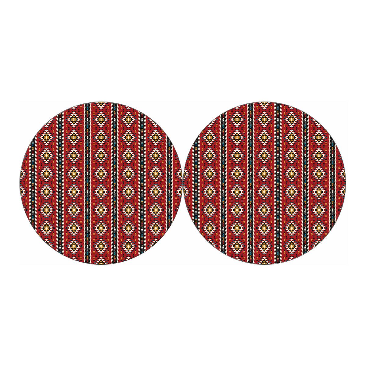 Native American Tribal Pattern Print Car Coasters