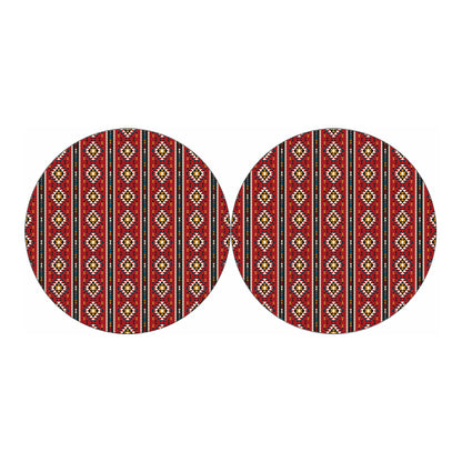 Native American Tribal Pattern Print Car Coasters