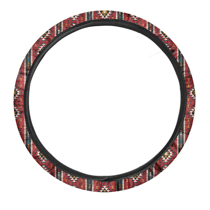 Native American Tribal Pattern Print Car Steering Wheel Cover