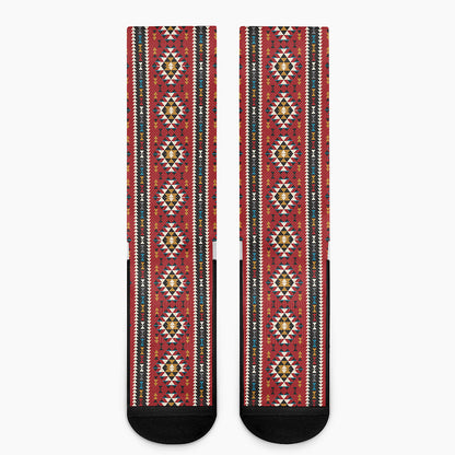 Native American Tribal Pattern Print Crew Socks