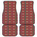 Native American Tribal Pattern Print Front and Back Car Floor Mats